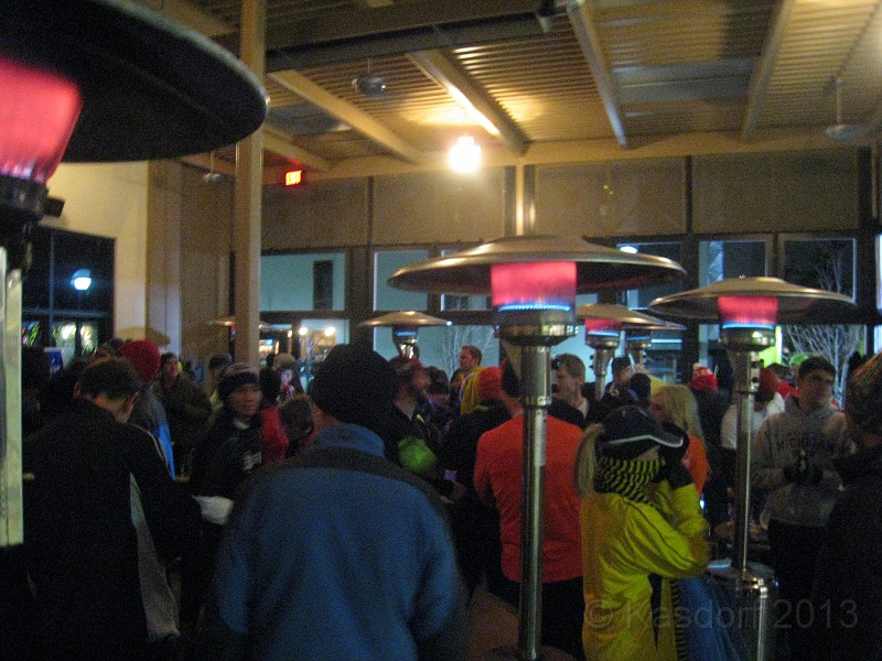 2012 New Years 5K 001.JPG - The 2nd Annual New Years 5K in downtown Ann Arbor. Started at Bar Louie and circled through town. Interesting running with all the friendly drunks that were walking home after midnight.